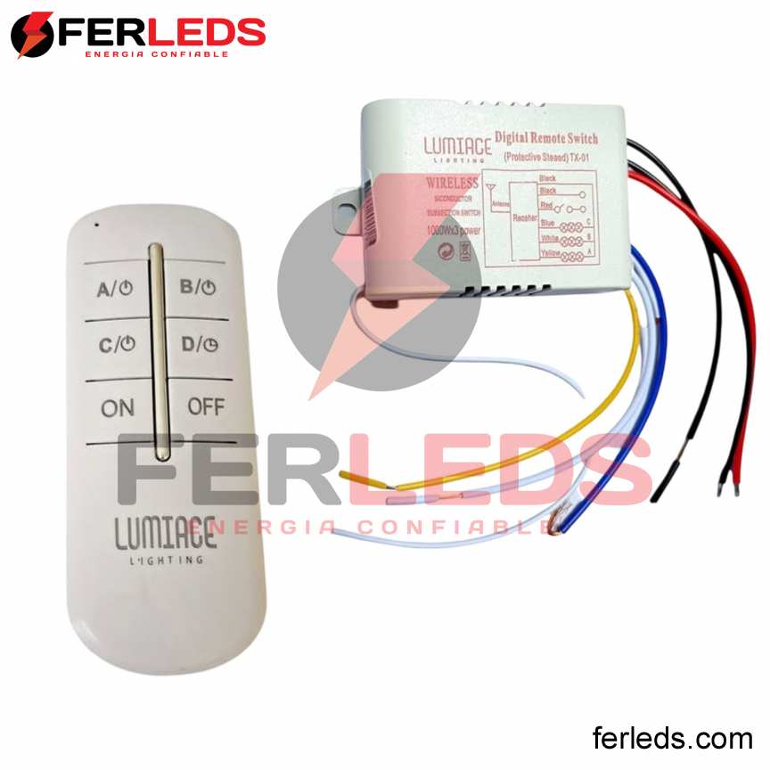 LUMIACE CONTROL REMOTE SWITCH 220V - 3 VIAS