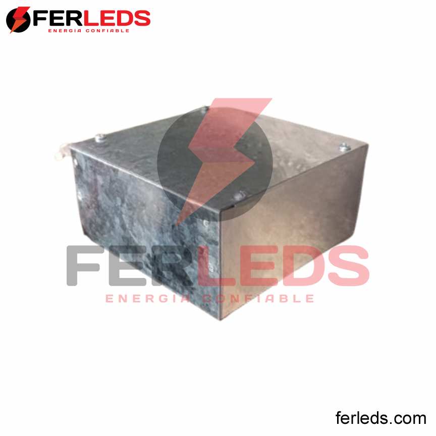 FERLEDS -  CAJA DE PASO METAL 30x30x10 - GALVANIZADO - CIEGO