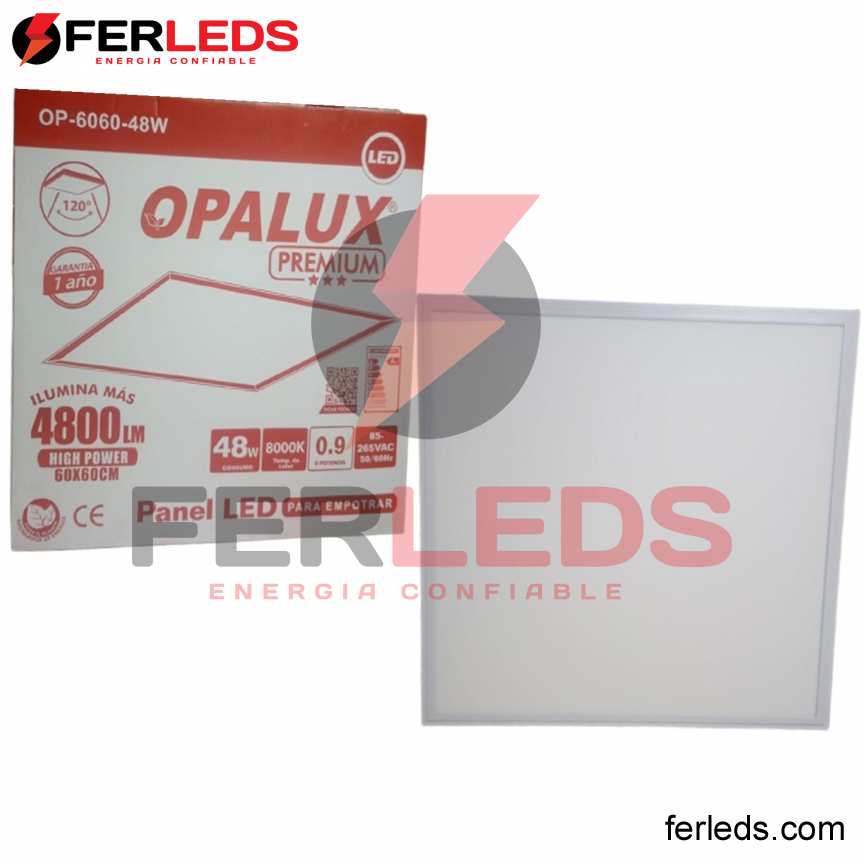 FERLEDS. OPALUX PREMIUM PANEL LED PARA EMPOTRAR - 60x60