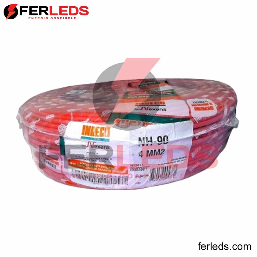 FERLEDS. INDECO CABLE NH-90 4MM ROJO