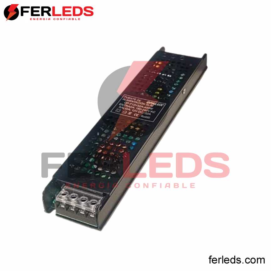 OPALUX  FUENTE DE ALIMENTACION SLIM 400W - 12V - 32A