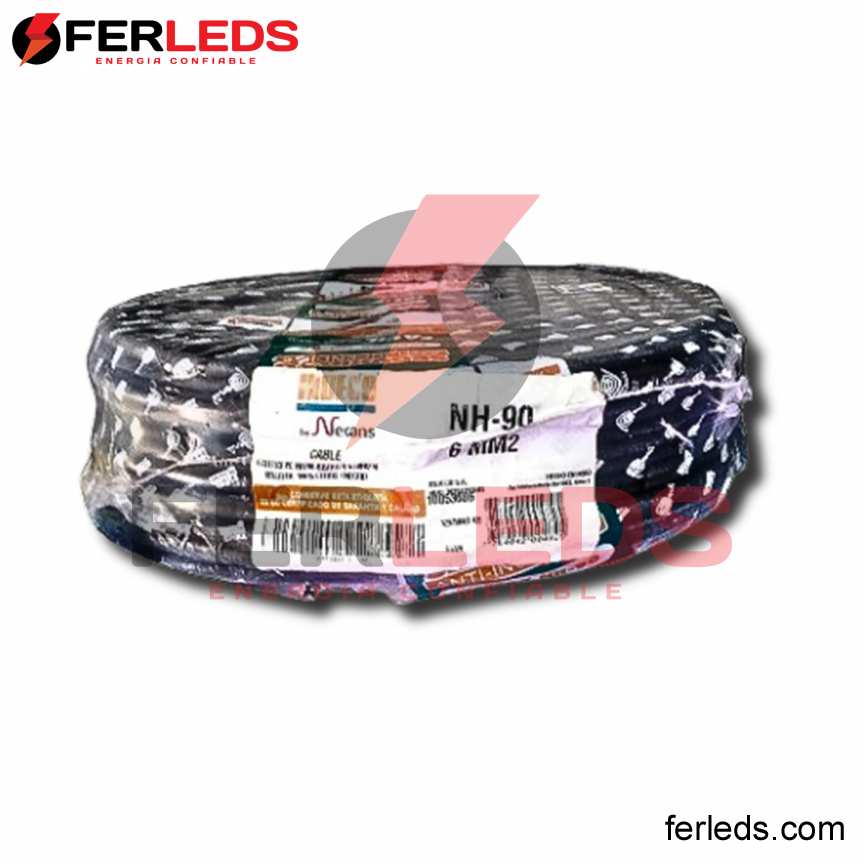 FERLEDS. INDECO CABLE NH-90 6MM NEGRO