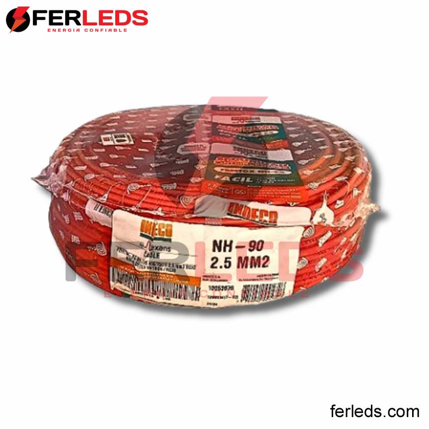 FERLEDS. INDECO CABLE NH-90 2.5MM2 ROJO