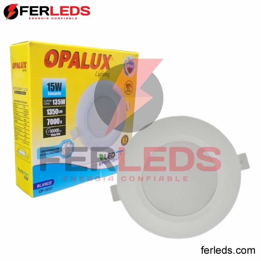 OPALUX SPOTLIGHT LED 15W-7000K-BLANCO