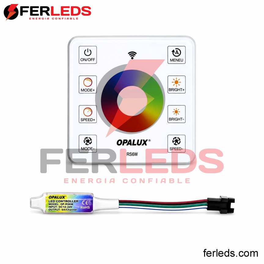 Controlador Touch para Cinta LED Mágica RGB 5V-24V | OPALUX OP-RL30