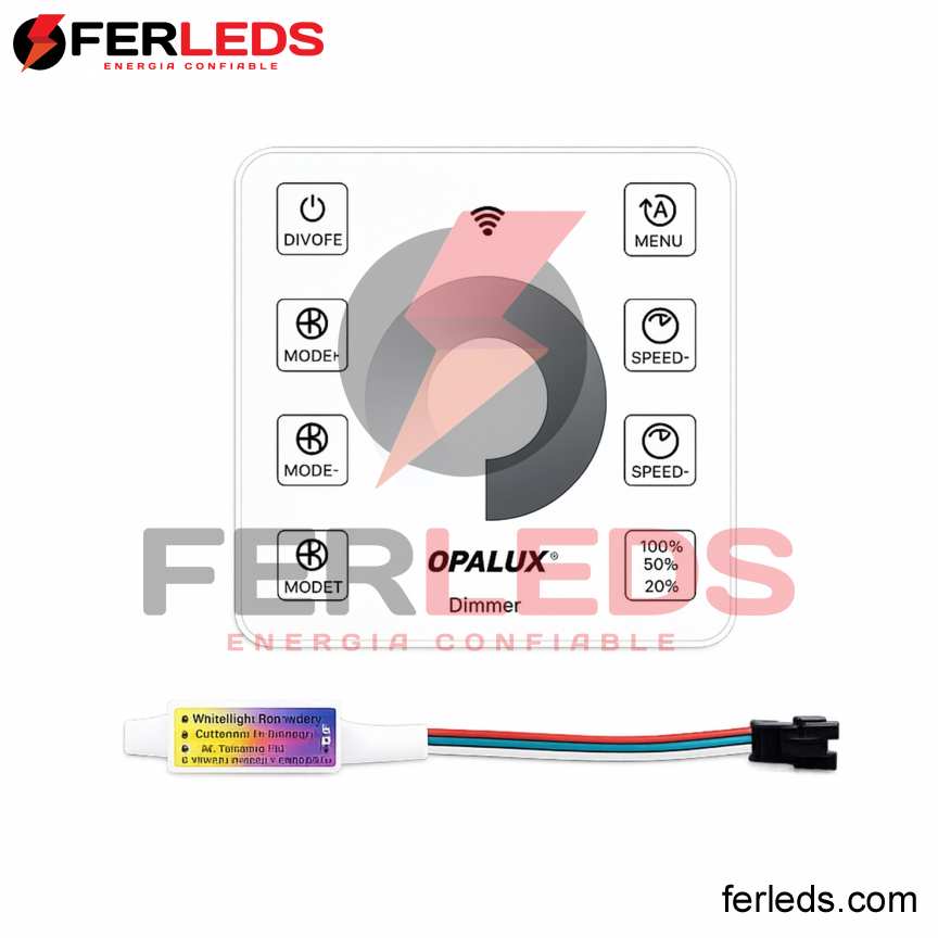 Controlador Dimmer Touch OPALUX 5V-24V para Tiras LED Un Solo Color OP-RL255