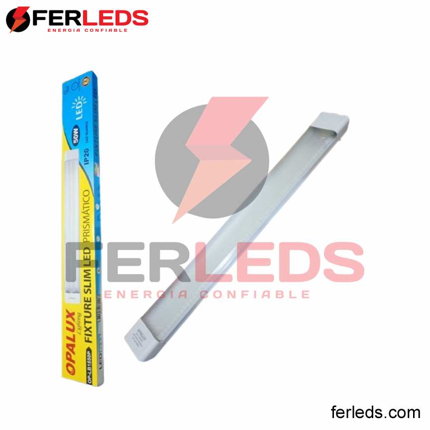 OPALUX FIXTURE SLIM PRISMATICO BLANCA-50W-15000K