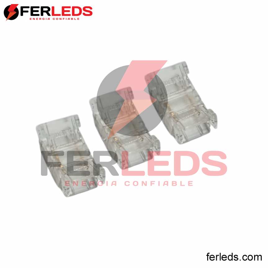 UNION RECTO A PRESION DE CINTA LED 8MM