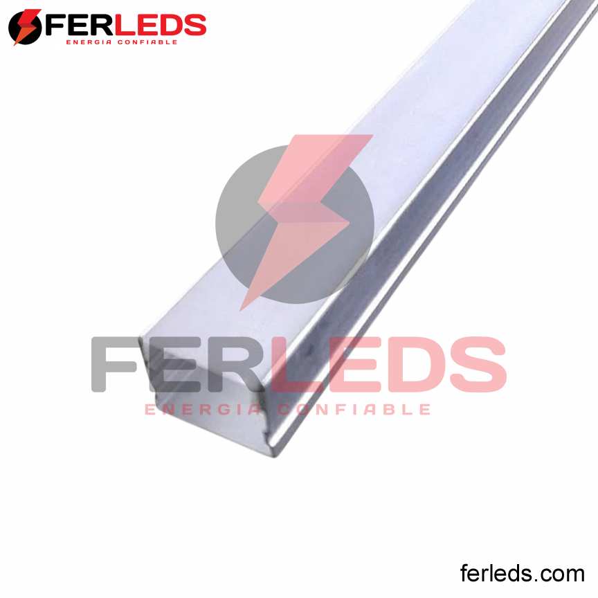 PERFIL DE ALUMINIO GRIS  PARA WALL PANEL -  2 METROS - 20X14MM